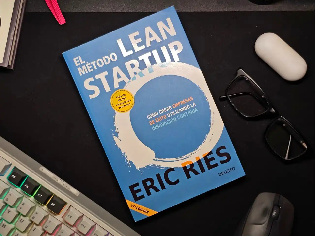 Fotografía de la portada del libro - El método lean startup - Erick Ries